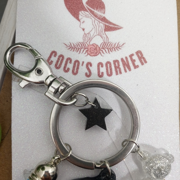 Fun liquid waterfall shaker resin keychain - Picture 6 of 16